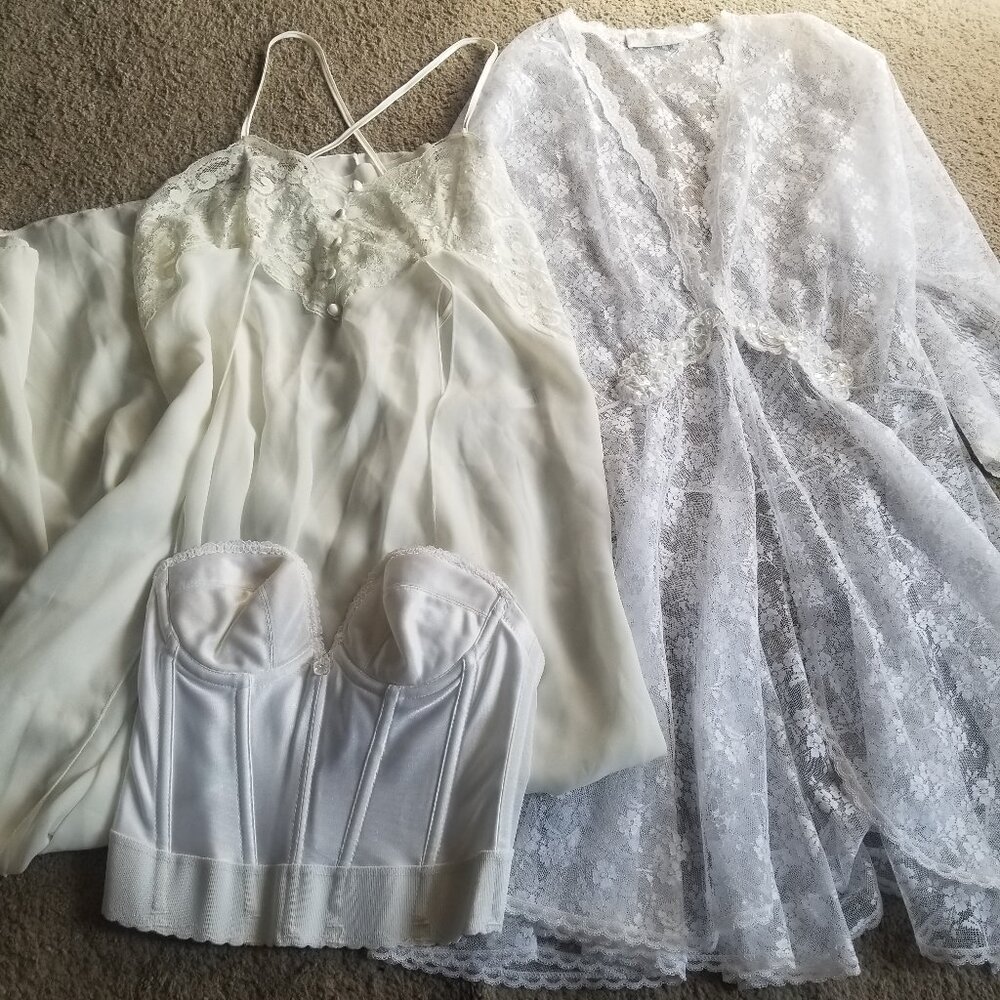Lot of 3 vintage lingerie pieces